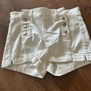 American Eagle Outfitters White High Waist Shorts